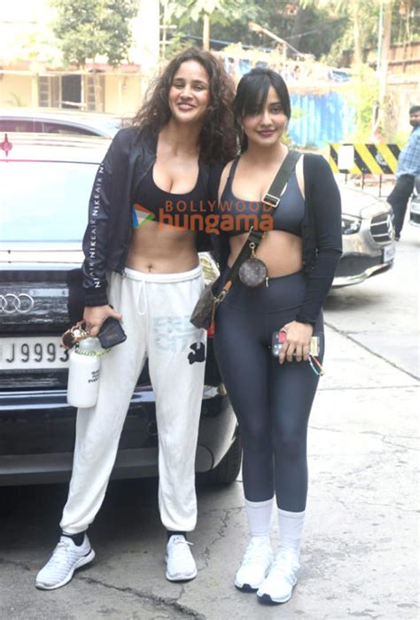 Photos Neha Sharma And Aisha Sharma Spotted Outside A Gym In Bandra