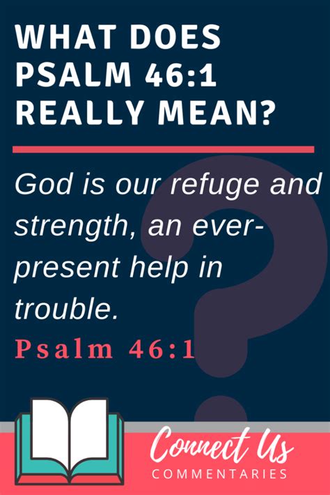 Psalm 46 1 Meaning Of God Is Our Refuge And Strength Connectus