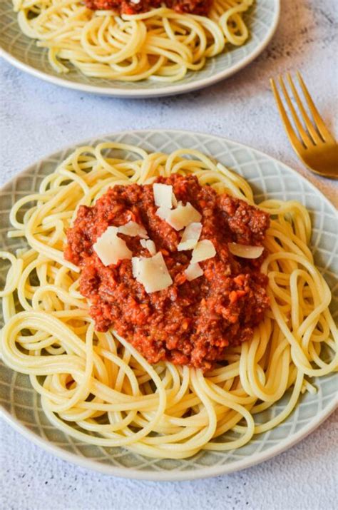 Kalorienarme Spaghetti Bolognese - 450 Kalorien - Mycarbcrew
