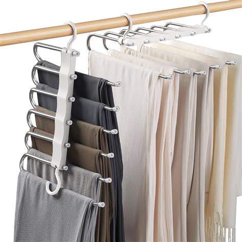 6 In 1 Trouser Hanger Space Saving Trouser Hanger Trouser Hangers