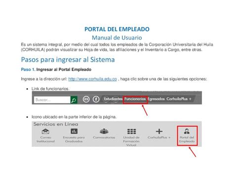 Pdf Pasos Para Ingresar Al Sistema Corhuila Portal Portal Del