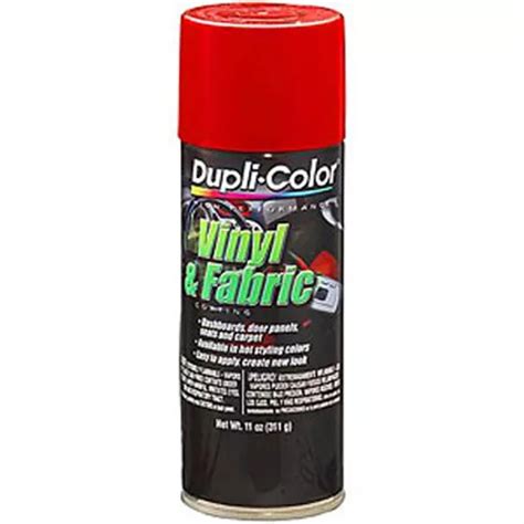 Duplicolor Hvp100 Pack Vinyl Fabric Spray Paint Red 11 Oz 51 Off