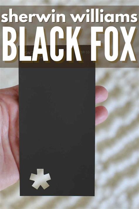 Sherwin Williams Black Fox Sw Ultimate Review Pictures