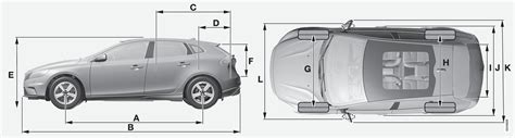 Maße Maße Und Gewichte Technische Daten V40 Cross Country 2019 Volvo Support