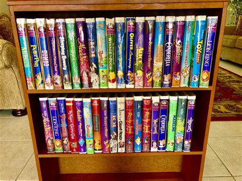 10 Classic Walt Disney Vhs Tapes From The Collectible Black