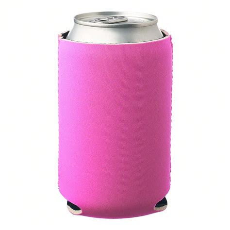 6 Pack Blank Beer Can Cooler Sleeves Collapsible Foam Can Coolies For