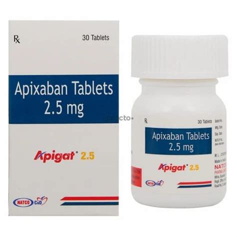 APIGAT 2 5MG TAB At Rs 725 Box Apixaban Tablet In Nagpur ID