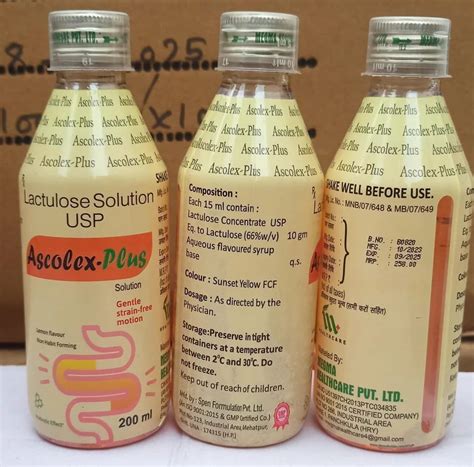 Lactulose Solution Usp Syrup 200 Ml At Rs 258 Bottle In Panchkula Id 2852992644491