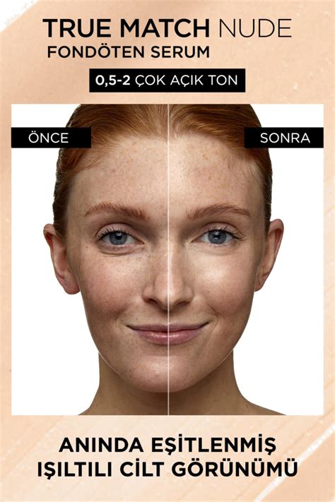 L OREAL PARIS True Match Nude Serum Fondöten 0 5 2 Very Light