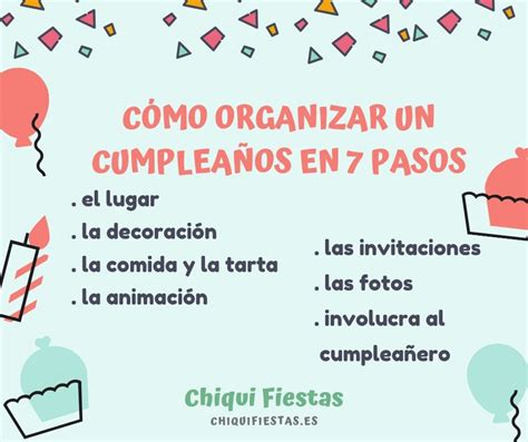 Cómo Organizar Un Cumpleaños Infanitl Paso A Pasos GuÍa RÁpida En 2020 Organizar Cumpleaños