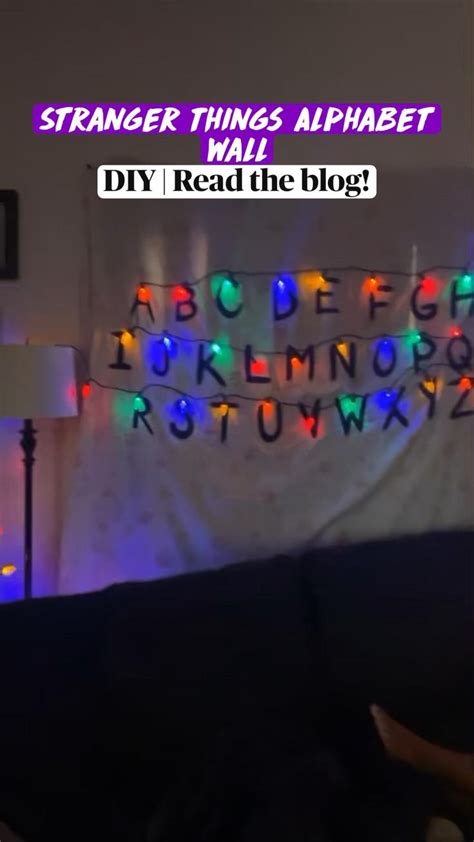 Stranger Things Alphabet Wall For Diy Halloween Decorations