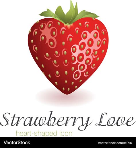 Strawberry Love Royalty Free Vector Image Vectorstock