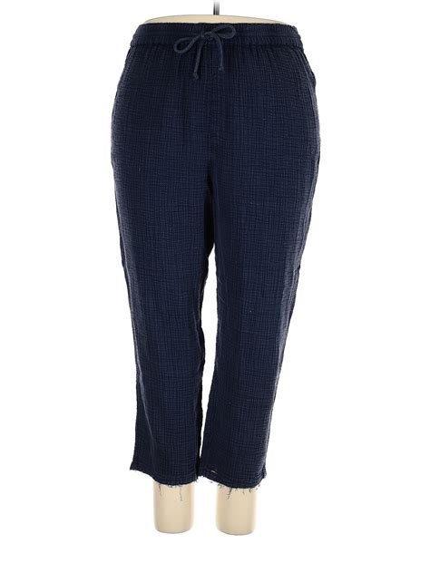 Wonderly 100 Cotton Navy Blue Casual Pants Size Xxl 70 Off Thredup