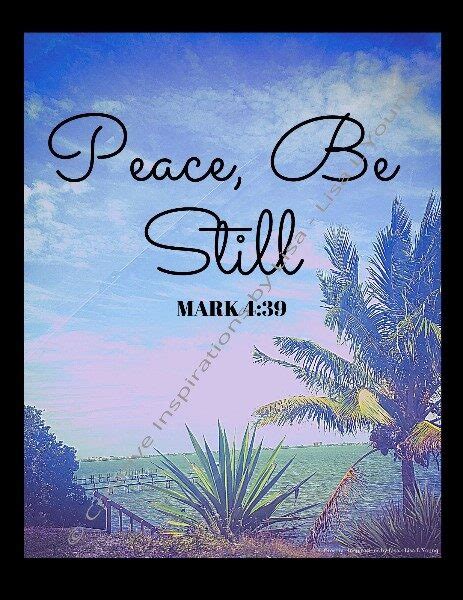 Bible Verse: "Peace, Be Still!"