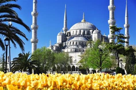 Sultan Ahmed Mosque Or Blue Mosque In Istanbul Turkey Stock Photo