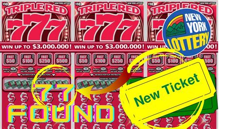 New Triple Red Awesome New York Lotto Scratch Offs