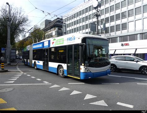 VBL Hess Trolleybus Nr 221 Unterwegs Auf Der Linie 7 In Luzern Am 23