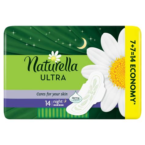 Naturella Ultra Night Camomile Podpaski Ze Skrzydełkami 14 Sztuk