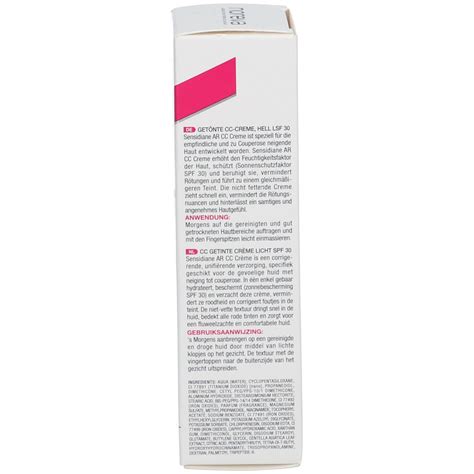 noreva Sensidiane AR getönte CC Creme hell LSF 30 40 ml Shop Apotheke