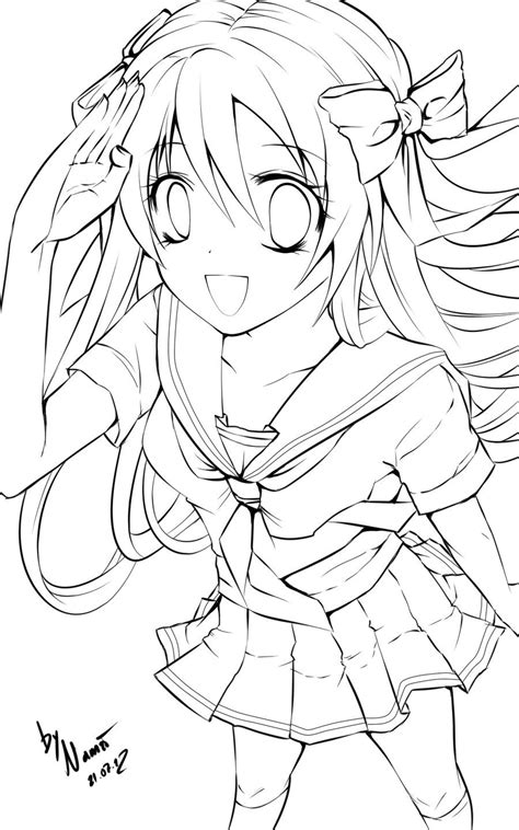 Anime Printable Coloring Sheets Printable And Enjoyable Learning