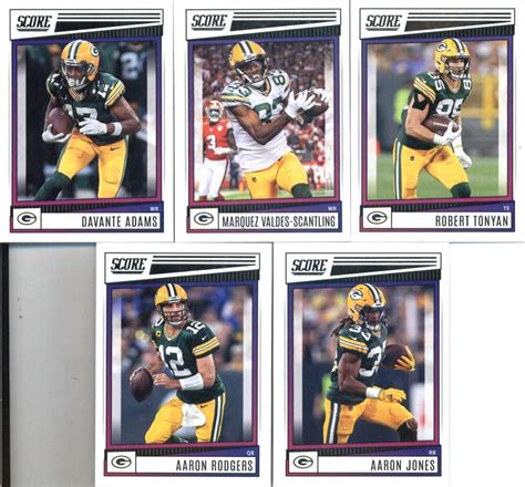 2022 Score Veteran Green Bay Packers Team Set Of 10 Cards