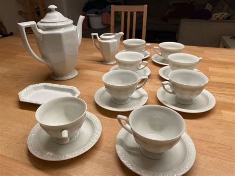 Gut Erhaltenes Rosenthal Maria Kaffee Service Teile Weiss Kaufen