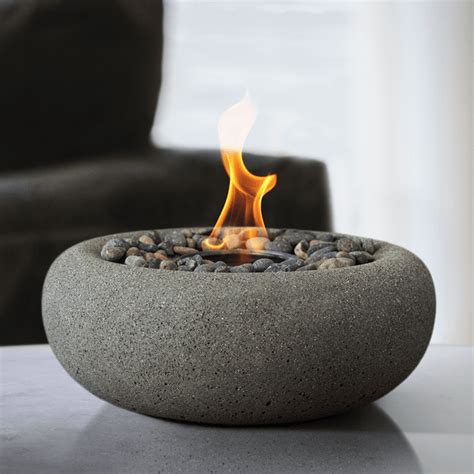 Beautiful Geo Fire Bowl Table Top | TerraFlame | SunJel