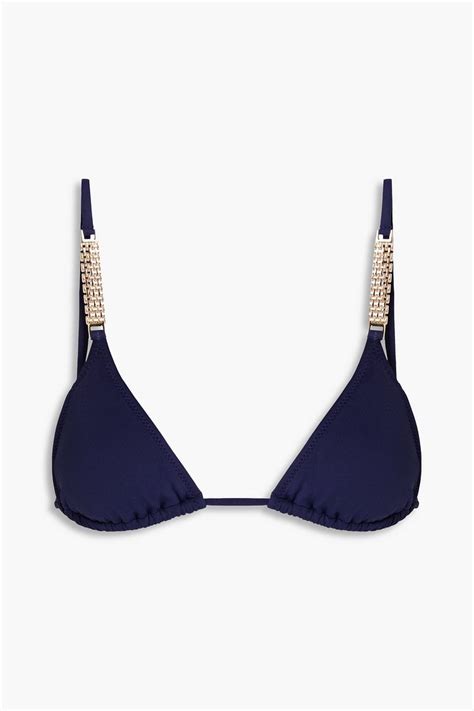 Melissa Odabash Maldives Embellished Triangle Bikini Top The Outnet