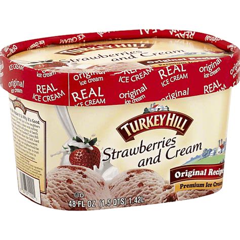 Turkey Hill Original Recipe Premium Ice Cream Strawberries And Cream