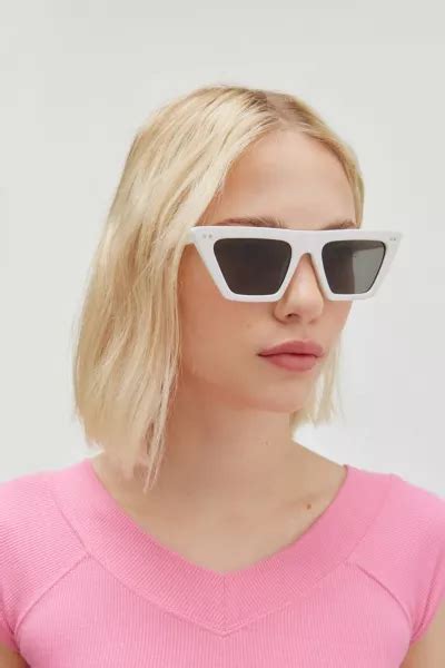 Tomales Flat Top Modern Rectangle Sunglasses Urban Outfitters