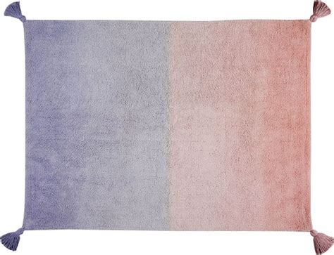 Lorena Canals Ombre Rug Coral Pink Lavender X