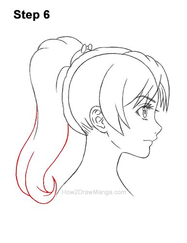 How To Draw A Ponytail Cartoon The Drawing Made Easy Series