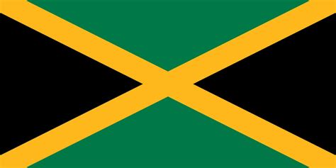 Jamaica flag, official colors and proportion. Vector illustration ...