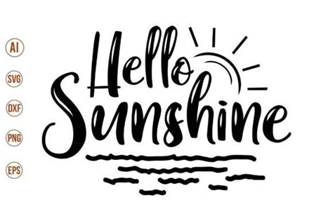 Hello Sunshine Svg Graphic By Bokkor777 · Creative Fabrica