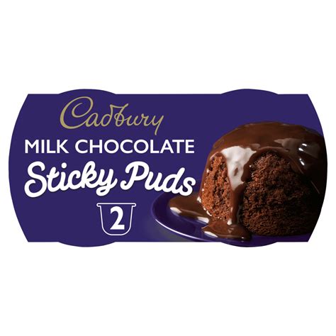 cadbury milk chocolate sticky puds     uk food