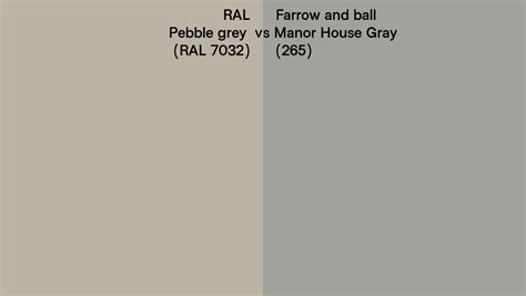 Ral Pebble Grey Ral Vs Farrow And Ball Manor House Gray