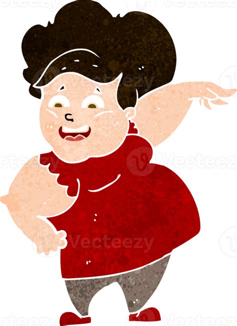 Cartoon Overweight Woman Png