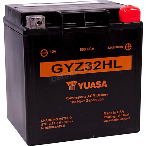 Yuasa GYZ Factory Activated AGM Maintenance Free Battery YUAM732HL