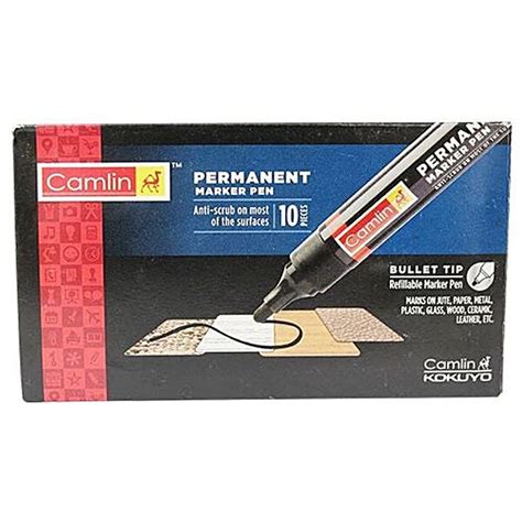 Buy Camlin Kokuyo Permanent Marker Pen Green Pcs Online At Best