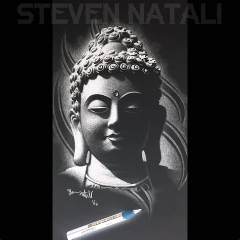 Buddha Color Pencil Drawing - bestpencildrawing