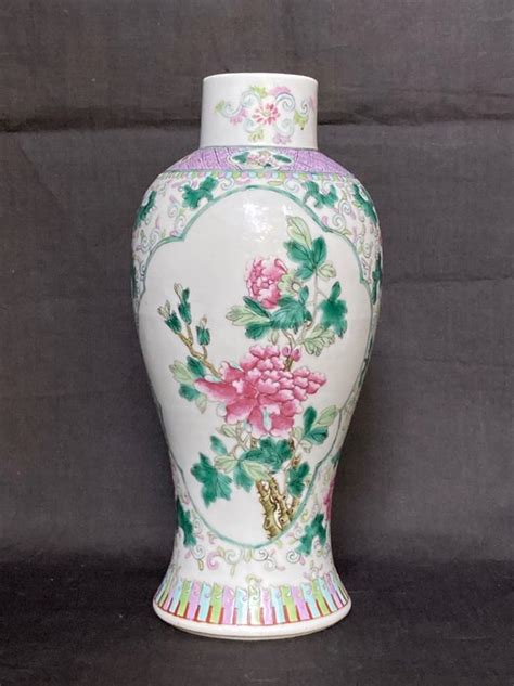 Vase 1 Famille Rose Porcelain Flowers Vaso A Catawiki