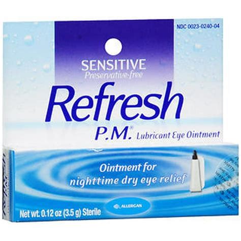 Refresh Pm Lubricant Eye Ointment 012 Oz 35 G Each