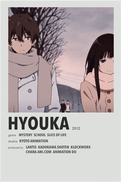 hyouka anime poster | Anime films, Anime, Anime printables