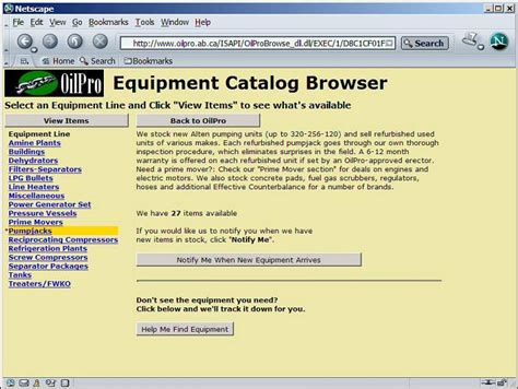 Oilpro Oilfield Used Equipment Catalog Atozed Software