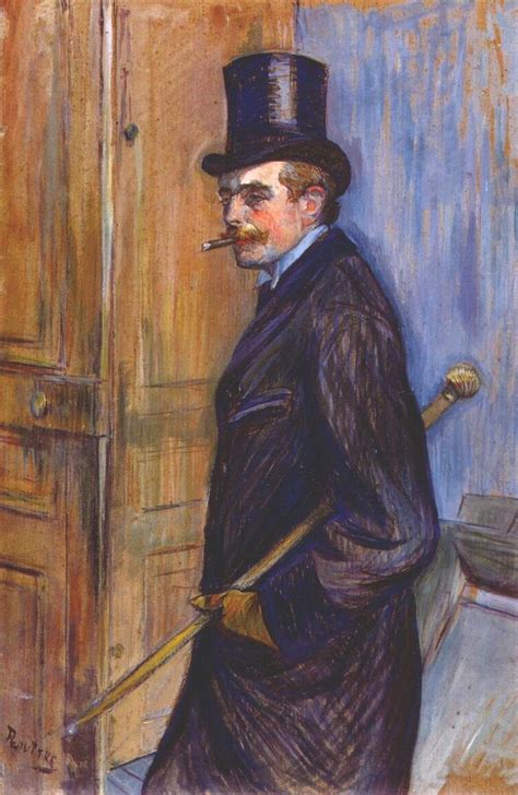 M Delaporte At The Jardin De Paris By Henri De Toulouse Lautrec