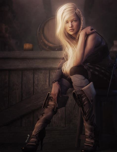 Medieval Tavern Girl Fantasy Art By Shibashake On Deviantart