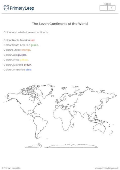 Free Color The Continents Worksheet Download Free Color The Continents Worksheet Png Images