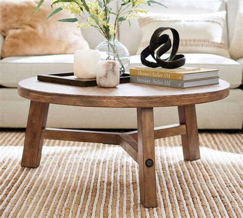 Rustic Farmhouse Round Coffee Table Pottery Barn Australia