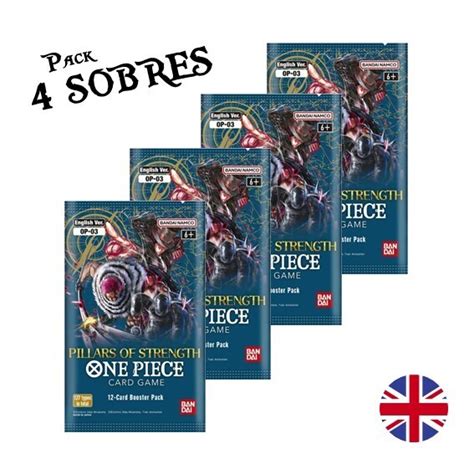 X Sobres Op Pillars Of Strength One Piece Card Game