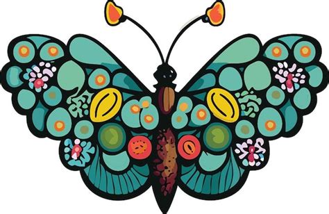 Premium Vector Cute Butterfly Outline Illustration